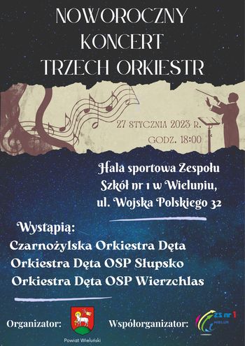 Plakat Noworoczny Koncert Trzech Orkiestr 2mi
